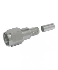 TC-200-SM-RP Times Microwave Systems SMA Reverse Polarity Plug Straight Soldering Connector