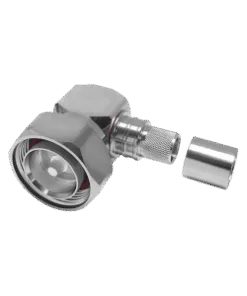 TC-500-716M-RA-D Times Microwave Systems 7/16 DIN Plug Right Angle Solder Connector