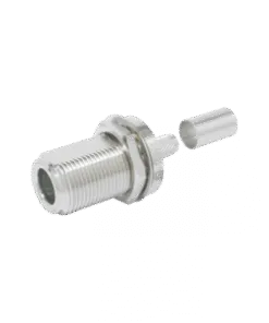 TC-600-NF-BH Times Microwave Systems N-FEMALE (JACK) CRIMP BULKHEAD C