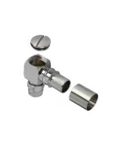 TC-600-TM-RA-D Times Microwave Systems Right Angle Plug Soldering Connector