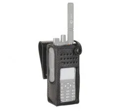 Motorola DP4000 Series PMLN5842A Hard Leather Carry Case with 2.5
